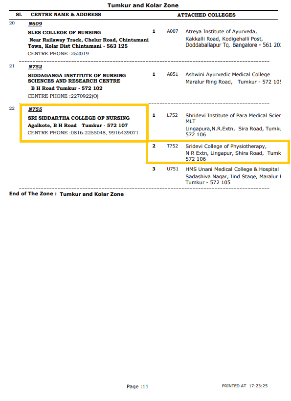 Physiotherapy Theory Examination Centre Shifted Physiotherapy Theory Examination Centre Shifted