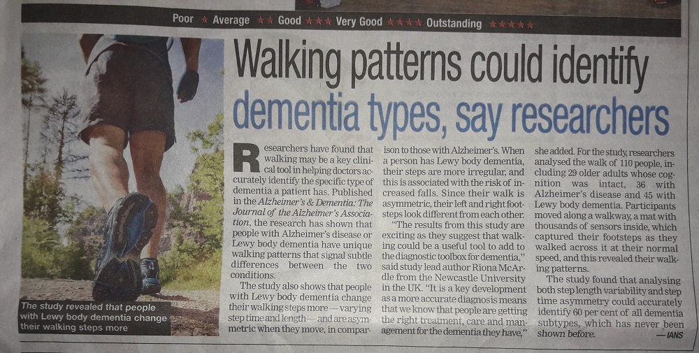 GAIT INDICATES DEMENTIA